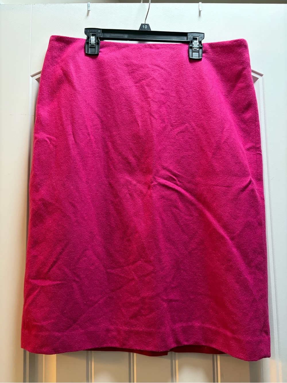 Talbots Women's Hot Pink Wool Straight Skirt